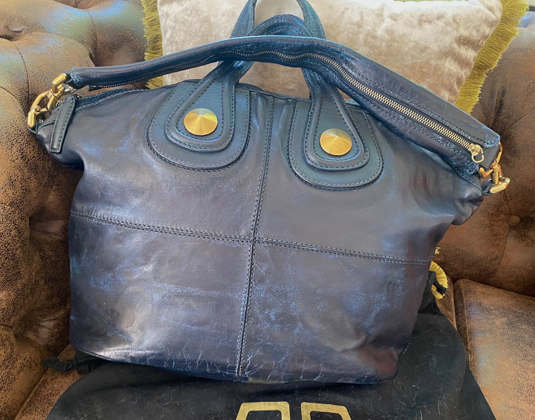 Givenchy Borse da donna: Givenchy blaue Nightingale Bag – Usato da Zürich venduto da Sol65 3