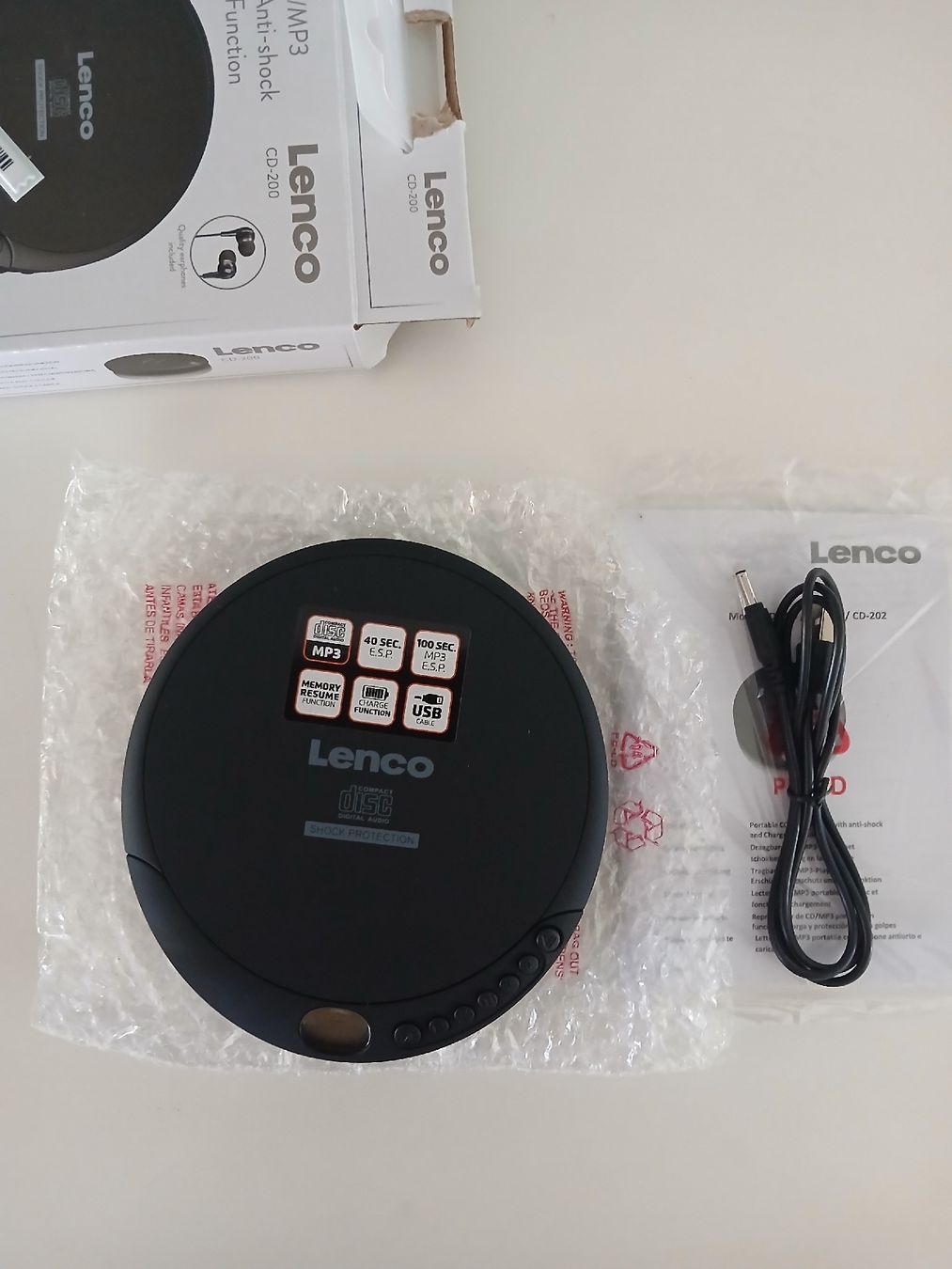 Lenco Audio- & Mediensysteme: Lenco CD-200 tragbarer CD/MP3 Player neuwertig – Neu (gemäss Beschreibung) aus Berikon von pil_thm8 2