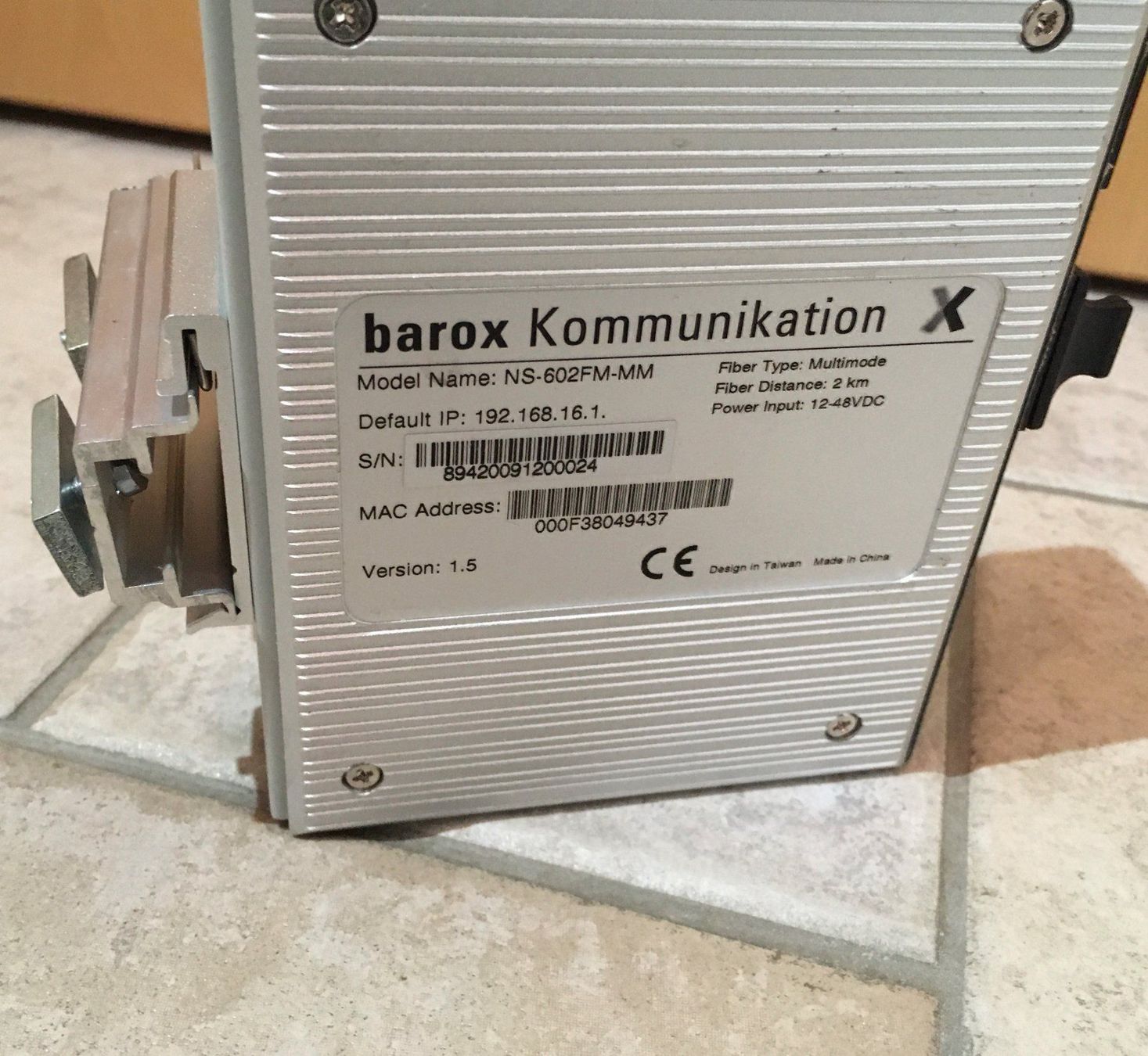 Hub & Switch: Barox Switch Multimode NS-602FM-MM – Usato da Saas-Grund venduto da GarageSaleToday 1