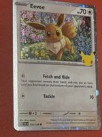 Pokémon Karte Eevee 116/128 Celebrations Zustand gut
