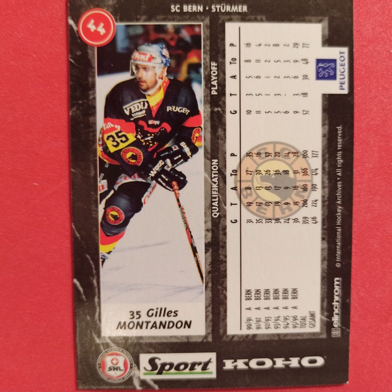 Cartes à collectionner: Gilles Montandon - SCB - 1996/97 – D'occasion à Dübendorf par kb86_MOVIE 1