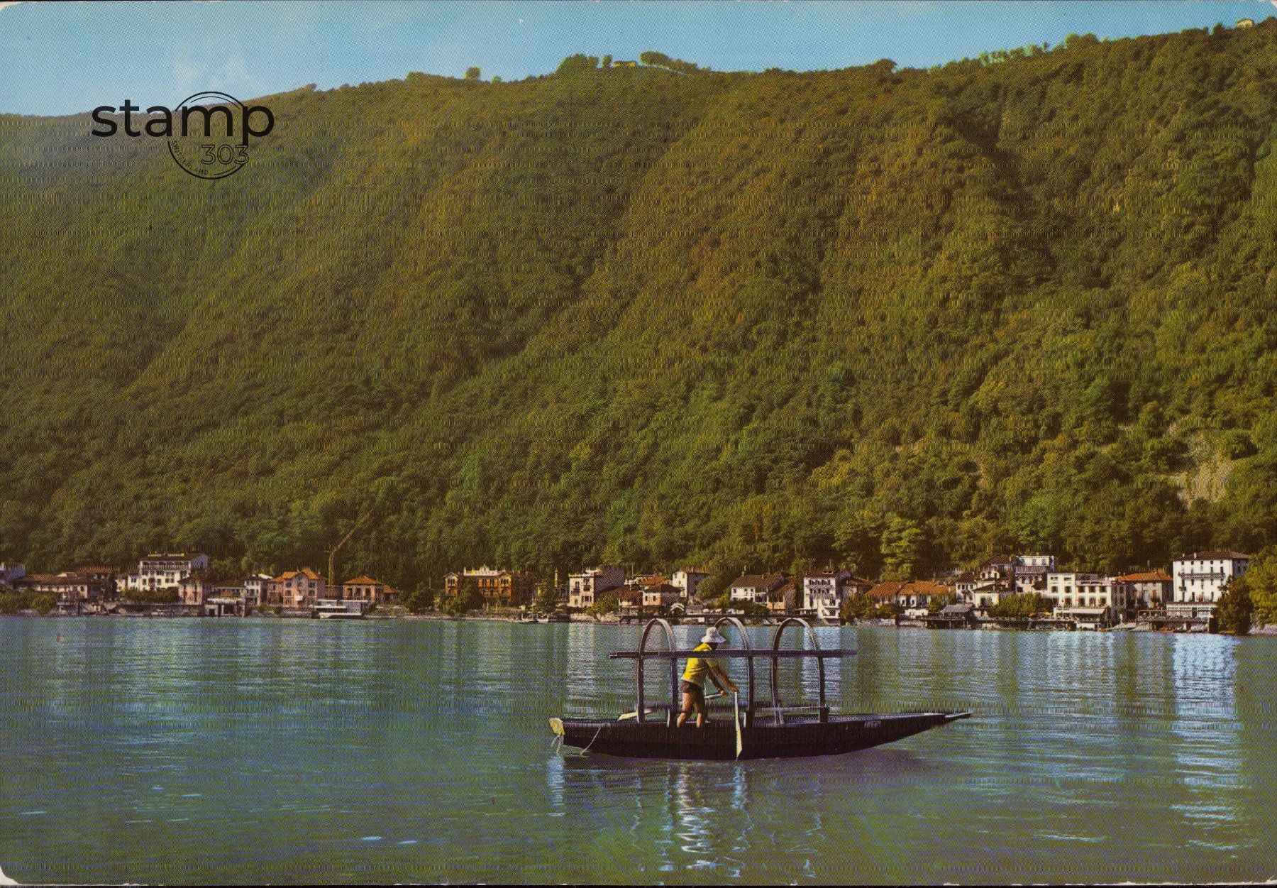 Cartoline postali: 1978 AK Melide - Lage di Lugano – Usato da Eggersriet venduto da stamp303