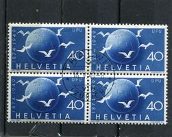 1949 FW Nr. 296 im V'block mit Ersttag-O