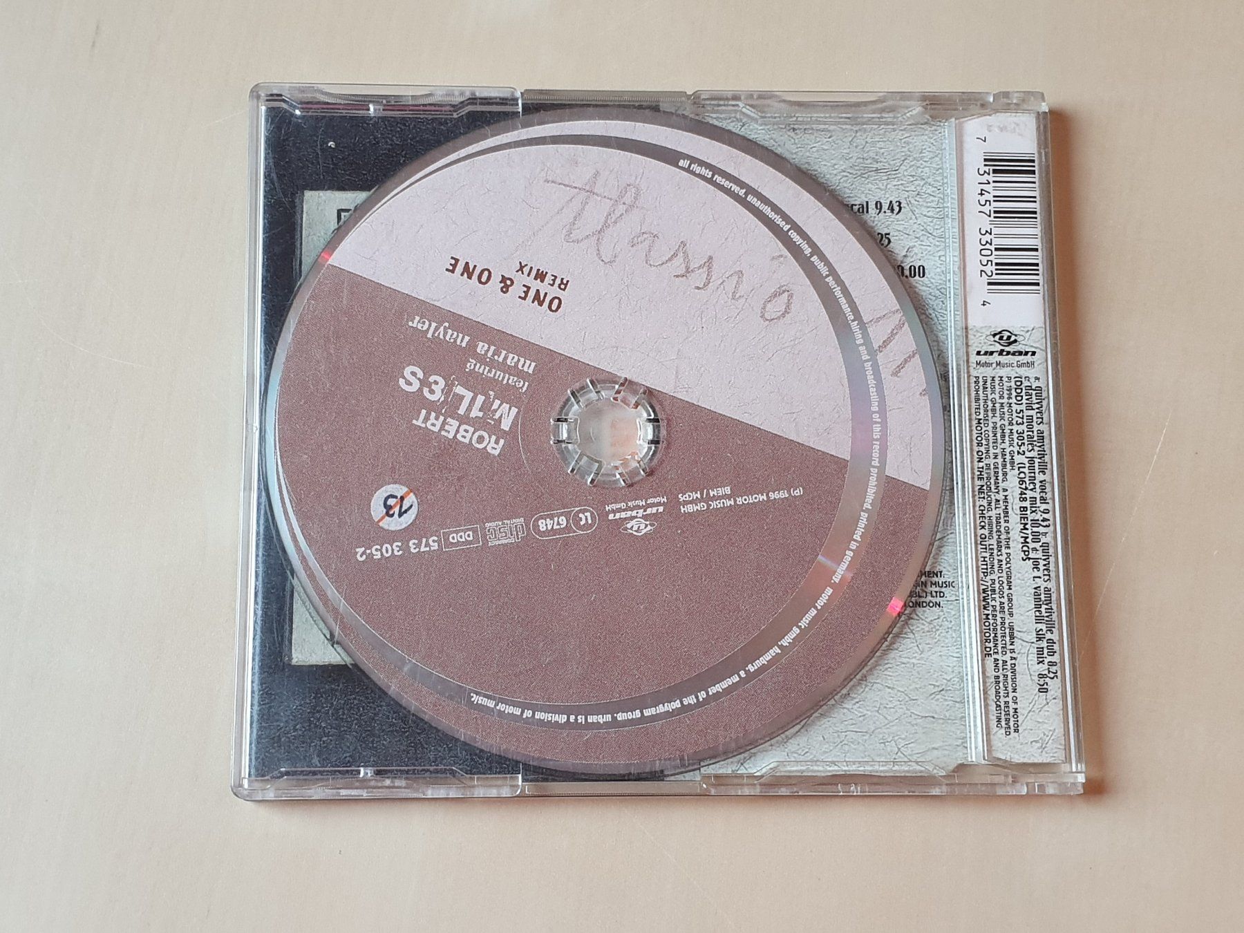 CDs: Robert Miles one & one Remix – D'occasion à Stansstad par collectorsshop 1