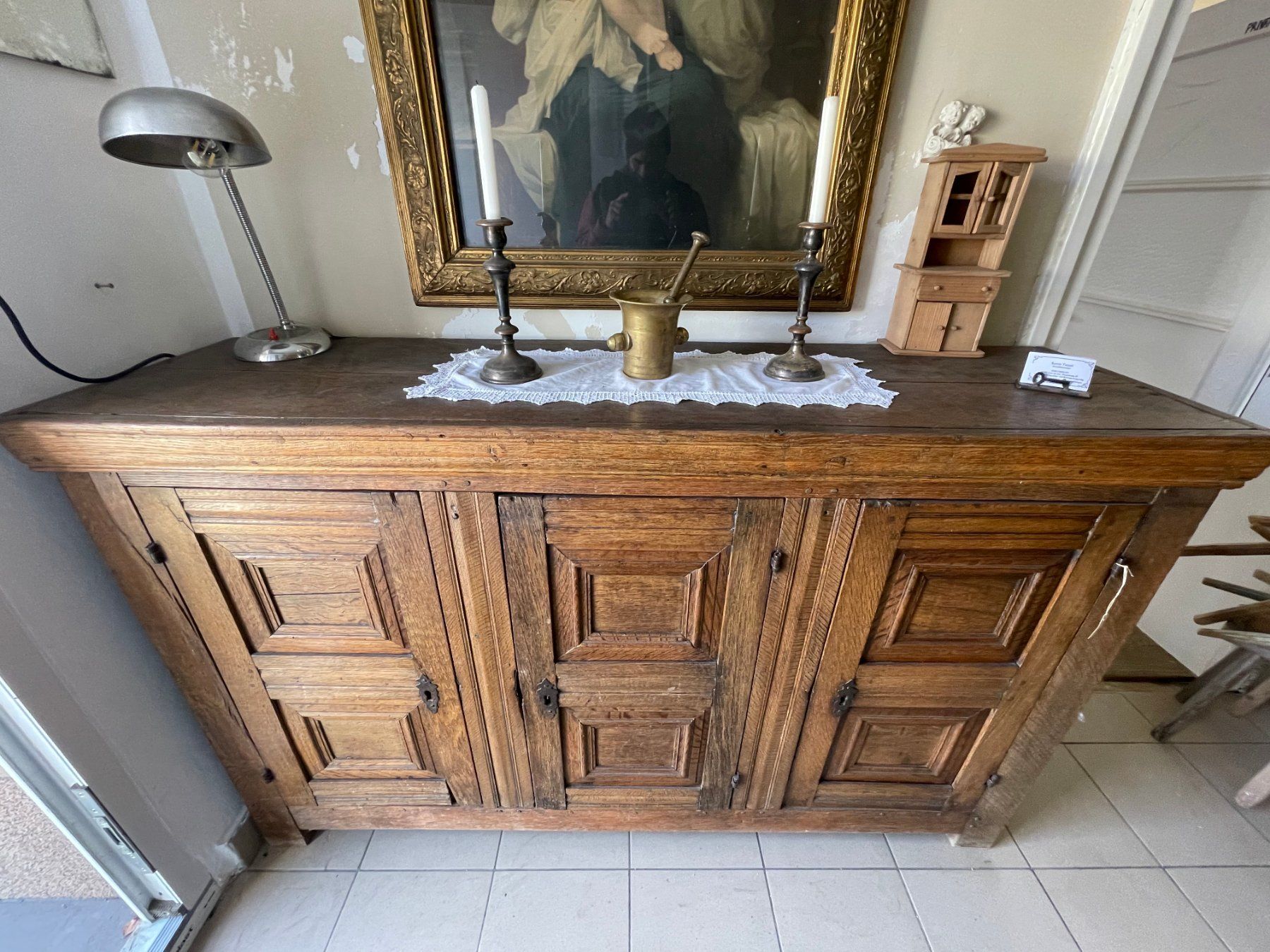 Cassettiere: SCH425 Antik Sideboard Kommode Kleineschrank – Usato da kraiburg am inn venduto da Vintage-Living