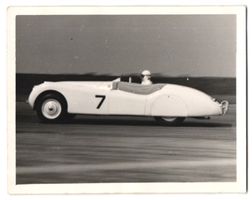 Fotografie Auto Jaguar XK120, Rennwagen 
