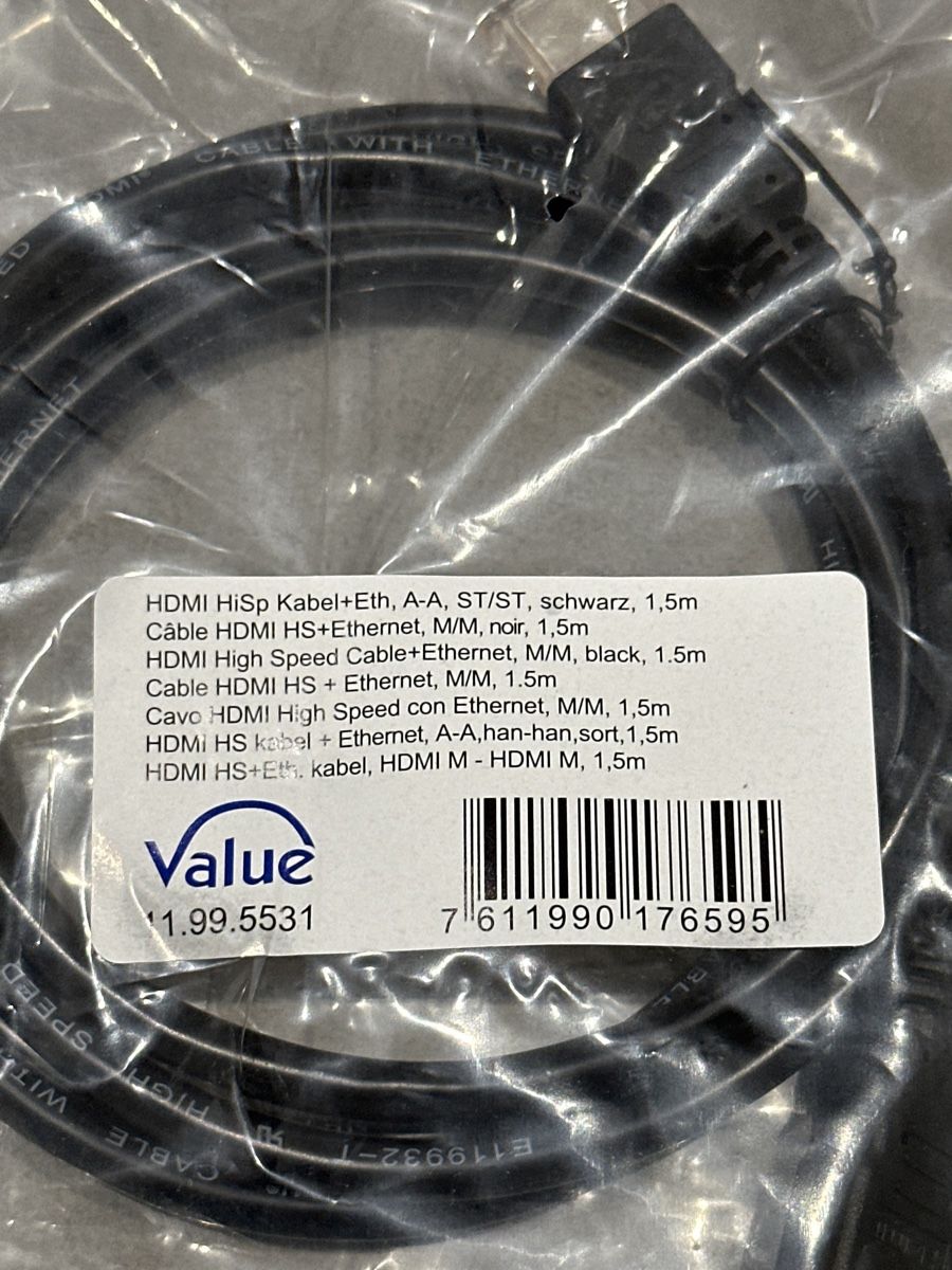 Kabel: 1.5 Meter High Speed HDMI Cable with Ethernet neu & ovp – Neu und originalverpackt aus Affeltrangen von admar 2