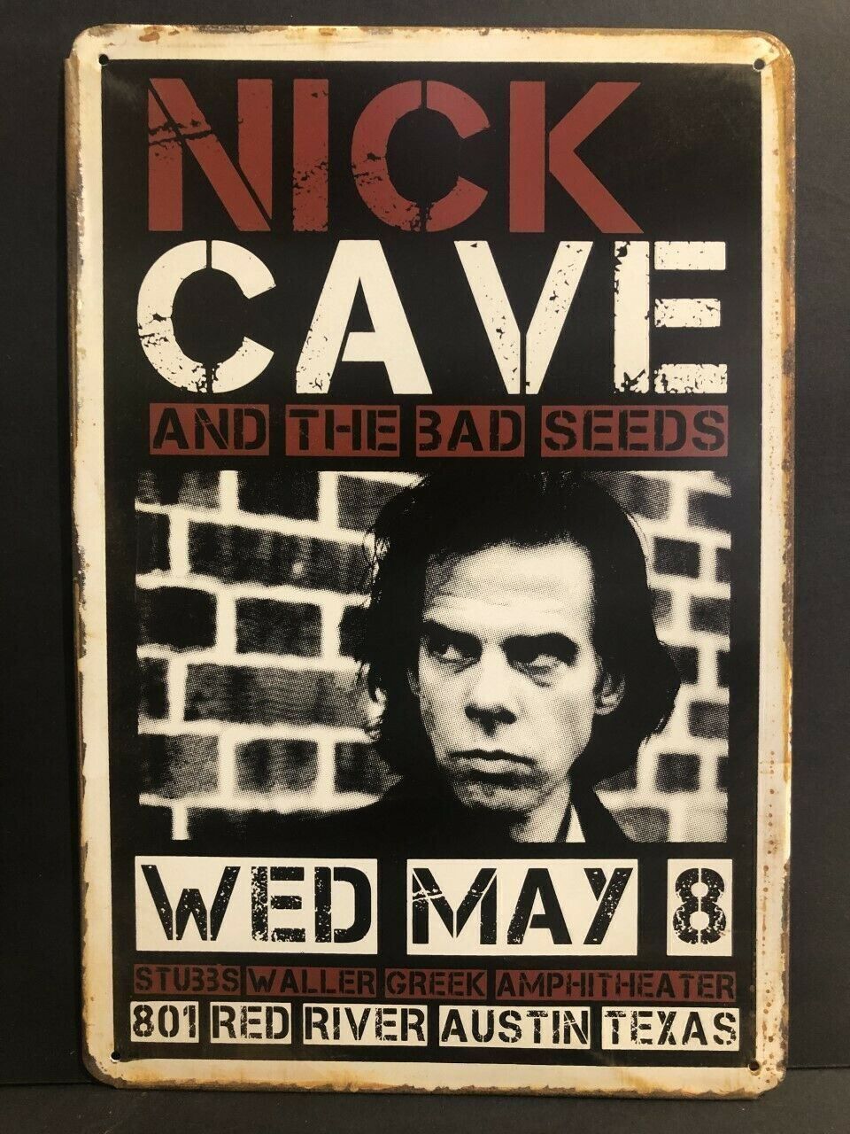 Insegne: Rusty Blechschild-NICK CAVE AND BAD SEED – Nuovo e nell'imballaggio originale da Rupperswil venduto da big-one-sale