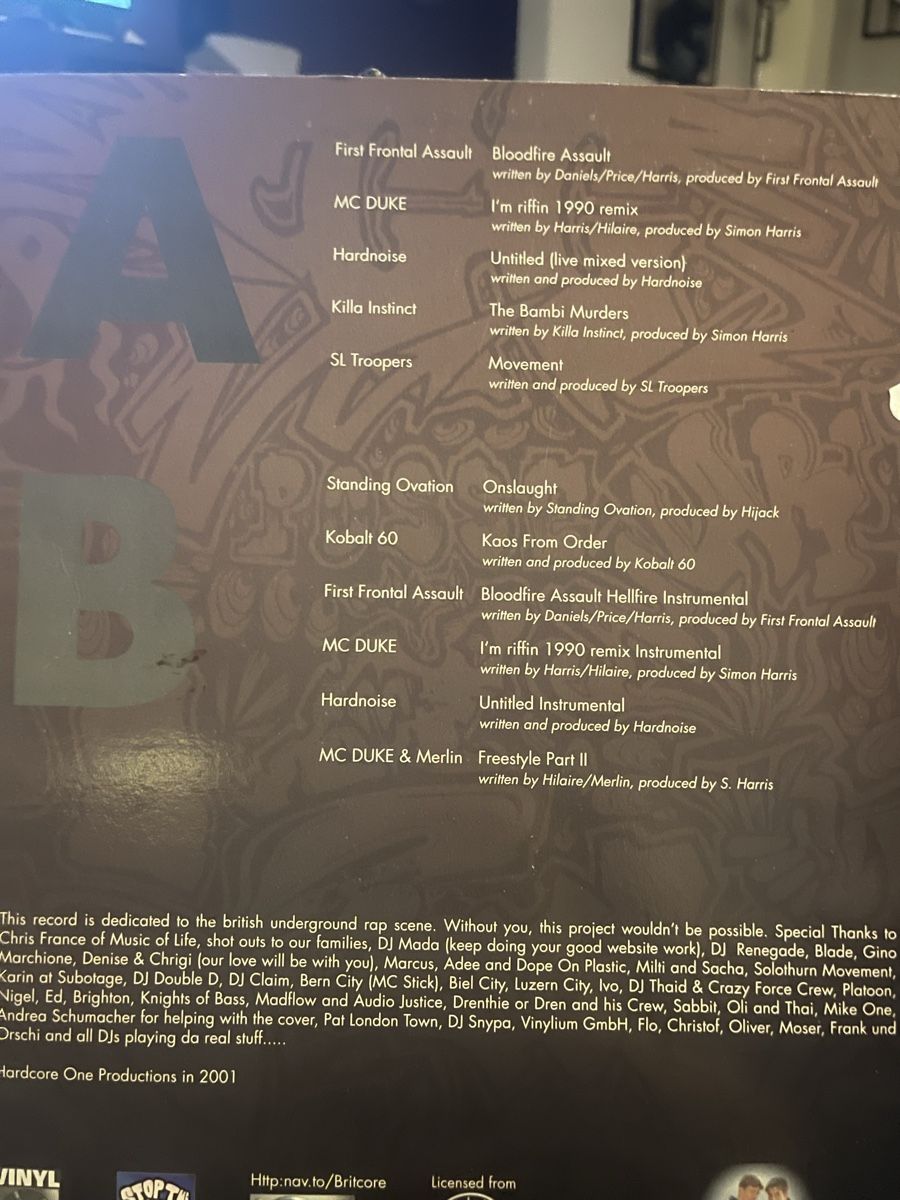 Dischi in vinile: Hardcore / Radical Rap Tracks / Uk Rap  – Nuovo (secondo la descrizione) da Dagmersellen venduto da stonefinger 1