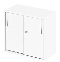neuer Schiebetüreschrank B 800 x T 420 x H 726 mm, weiss