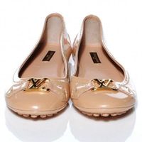 LOUIS VUITTON Ballerinas Oxford (beige, Gr. 38) **NEU**