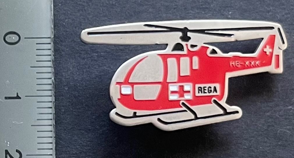 Rega Plaquettes & Badges: Rega Helikopter , / Pin – D'occasion à Ostermundigen par DaxKarten-75