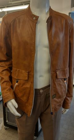 Designerstück! G-Star LEDER Jacke NEW! -Cognac farbe Size XL