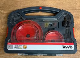 KWB Lochsägen-Set, 8-teilig, neuwertig im praktischen Koffer