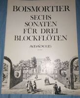 Boismortier: 6 Sonaten für 3 Altblockflöten op.7 -   BP2040