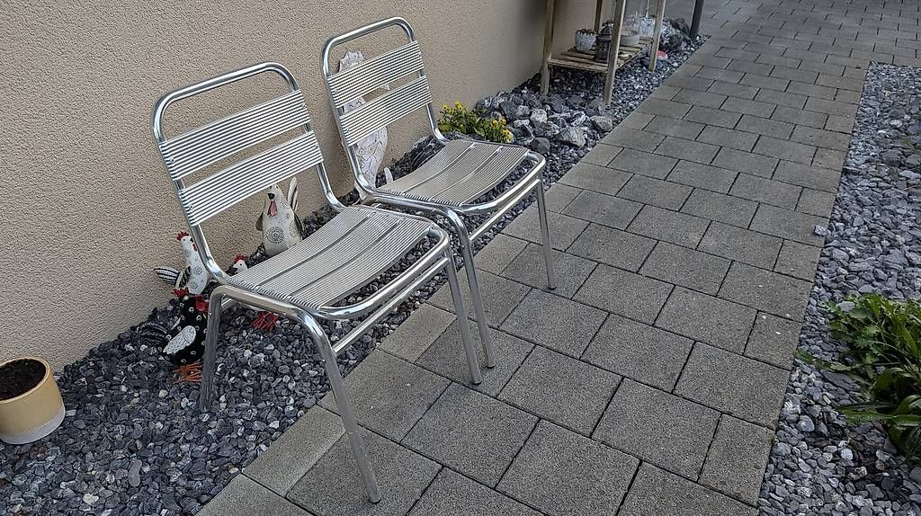 Stühle: 2 Stück Alu Gartenstühle – Gebraucht aus Muolen von eberle_r 1