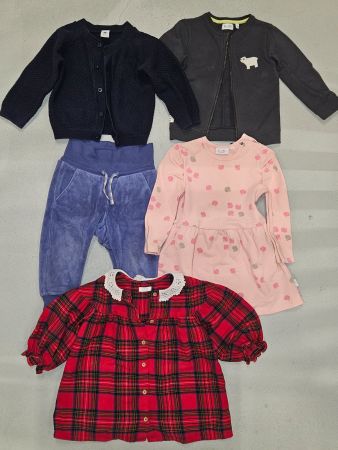 86 Kleider-Set 2x Jacken, 1x Hose Baumwolle
