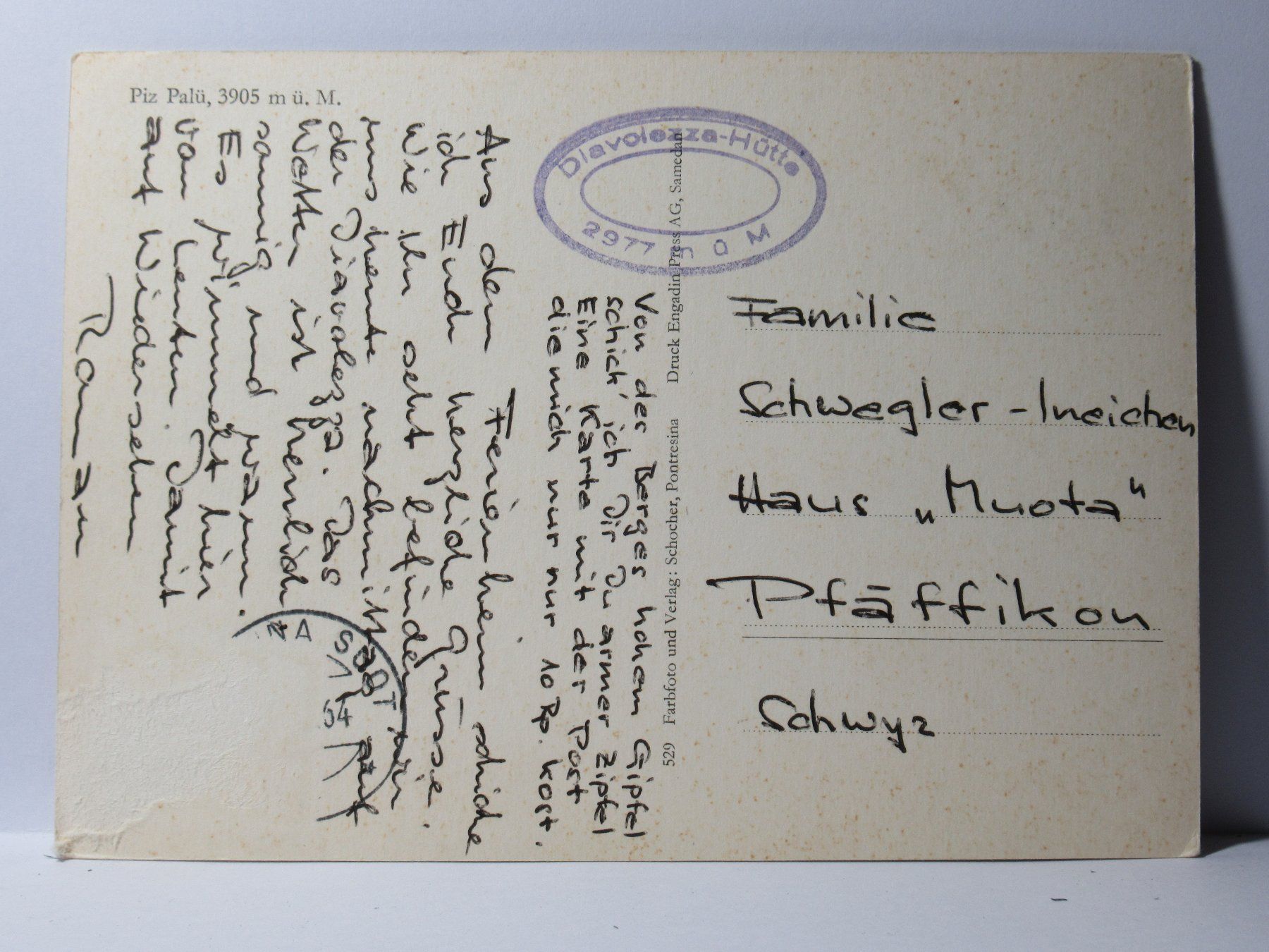 Cartoline postali: Piz Palü – Usato da Grenchen venduto da frechri 1