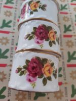 5 Serviettenringe Bone China Porzellan