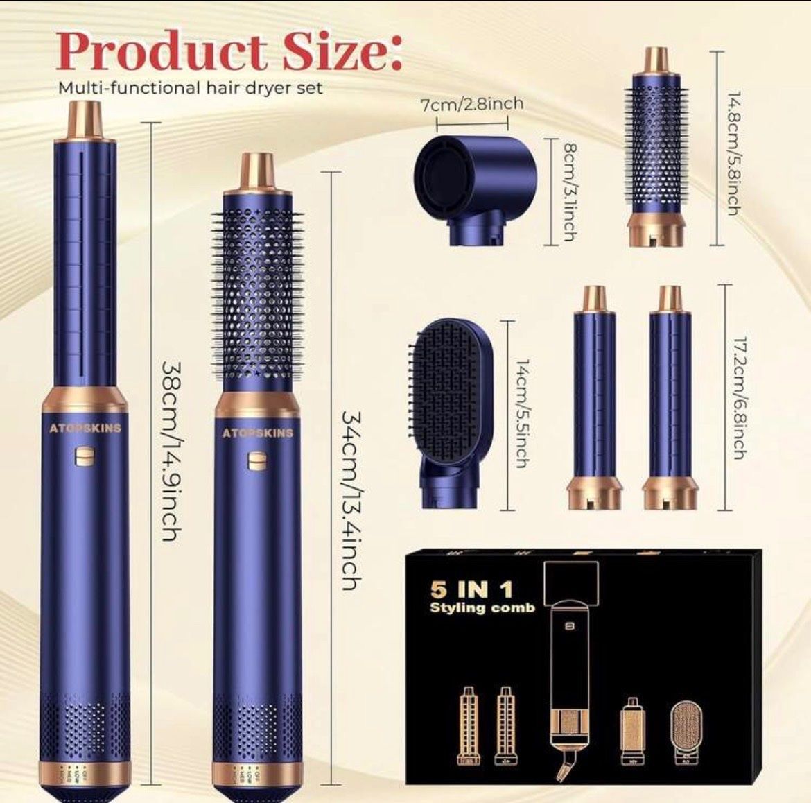 Föhn: Atopskins 5 in 1 Haarstyler Set – Neu und originalverpackt aus Emmenbrücke von ShopDirect 1