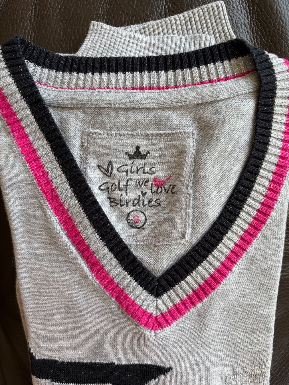 Maglioni & Felpe: Stylisher Pullover von Girls Golf, hellgrau, Gr. S – Usato da Balzers venduto da Golf-Lady 2