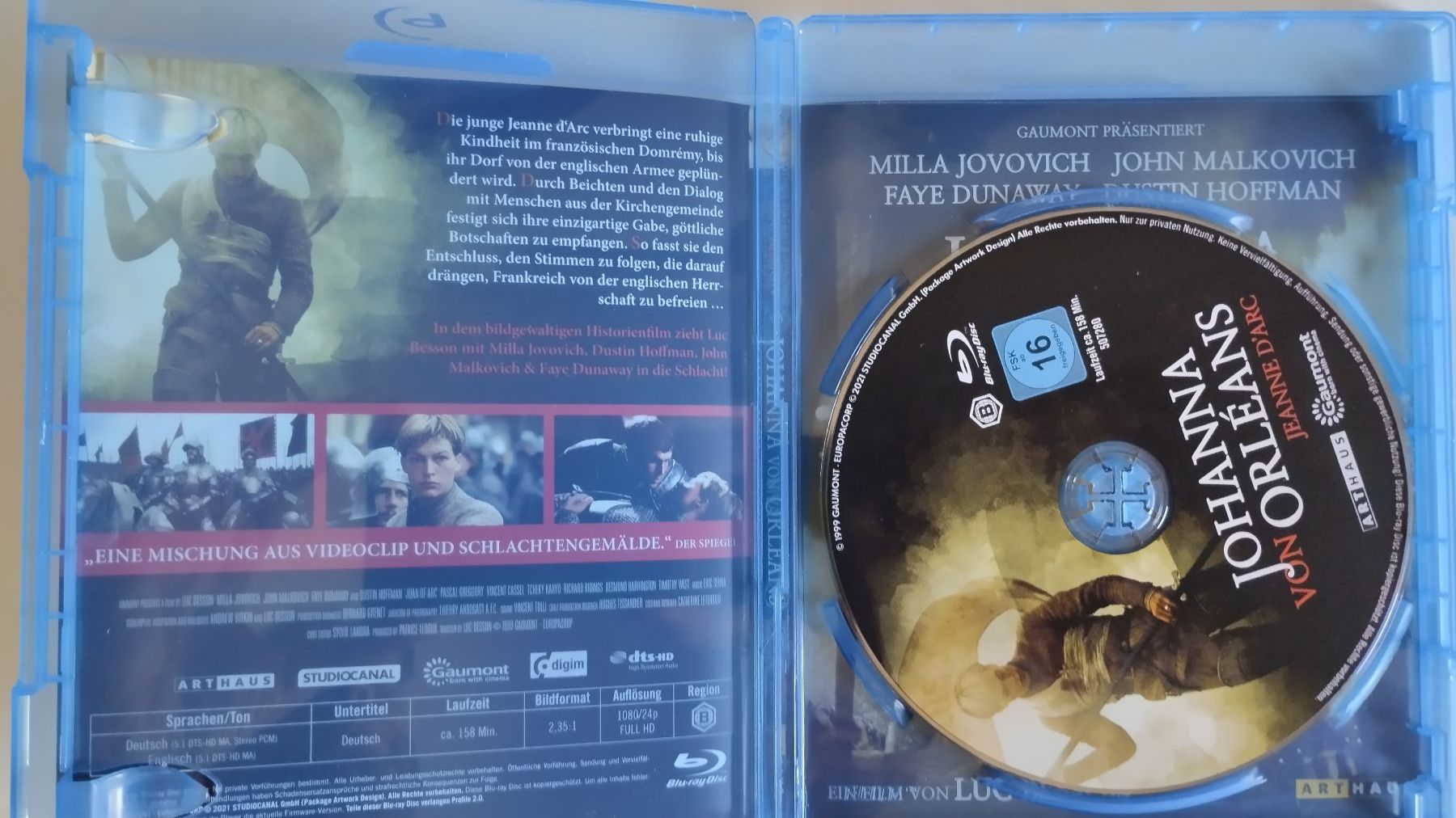Alle DVDs: JOHANNA VON ORLEANS BLU-RAY – Neu (gemäss Beschreibung) aus Basel von Bal-Sagoth 2