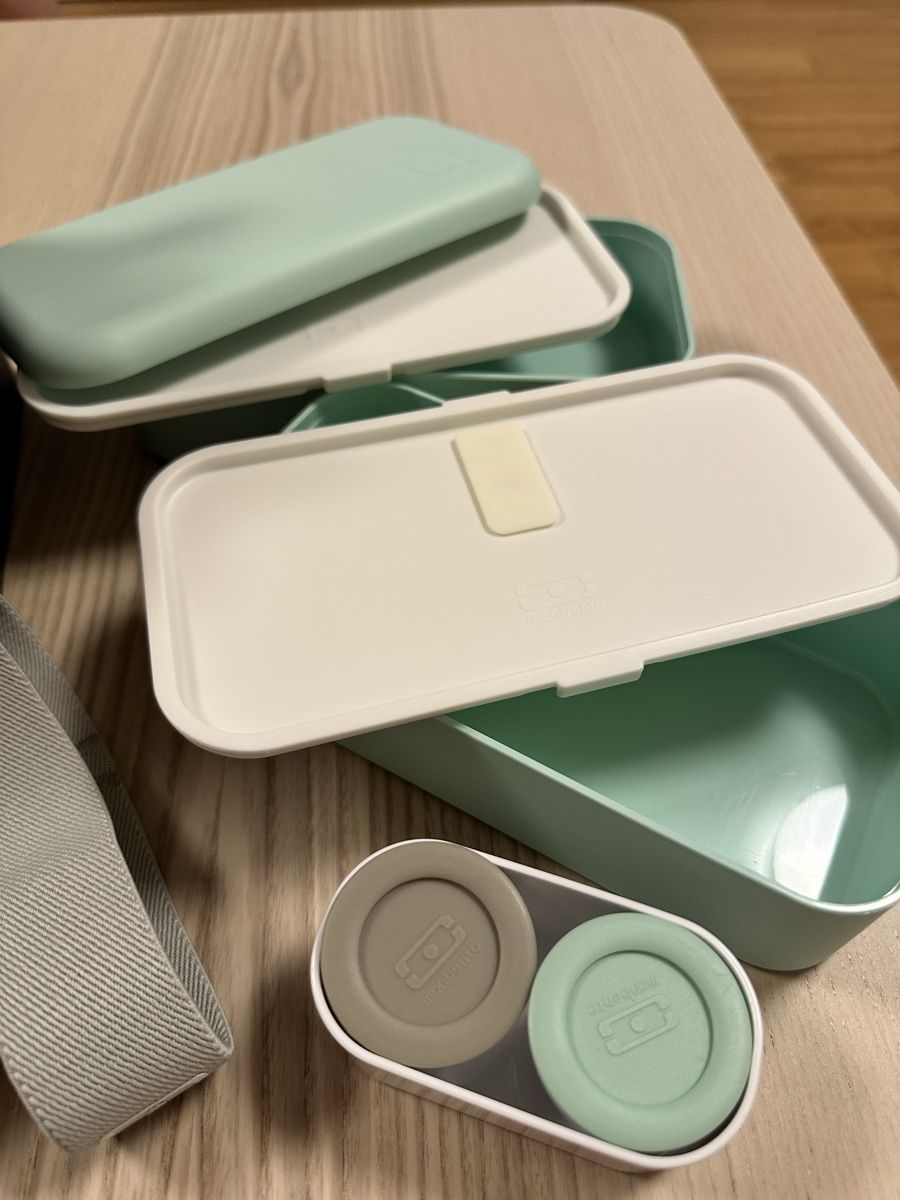 Monbento Contenitori & Simili: Monbento Lunchboxen Bento Box Behälter Set Mint & Schwarz – Usato da Langnau am Albis venduto da Flash2585 1