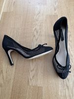 Zara New black polka dot heel shoes size 39