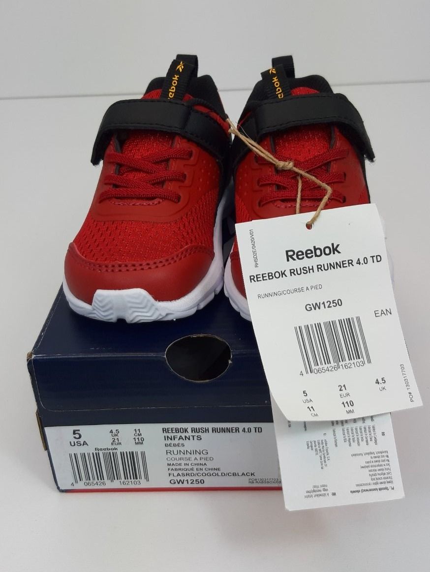 Reebok Scarpe per ragazzi: REEBOK Rush Runner 4.0 TD Sneaker Klettverschluss Gr. 21 – Nuovo e nell'imballaggio originale da Seuzach venduto da VT-Collections1 8