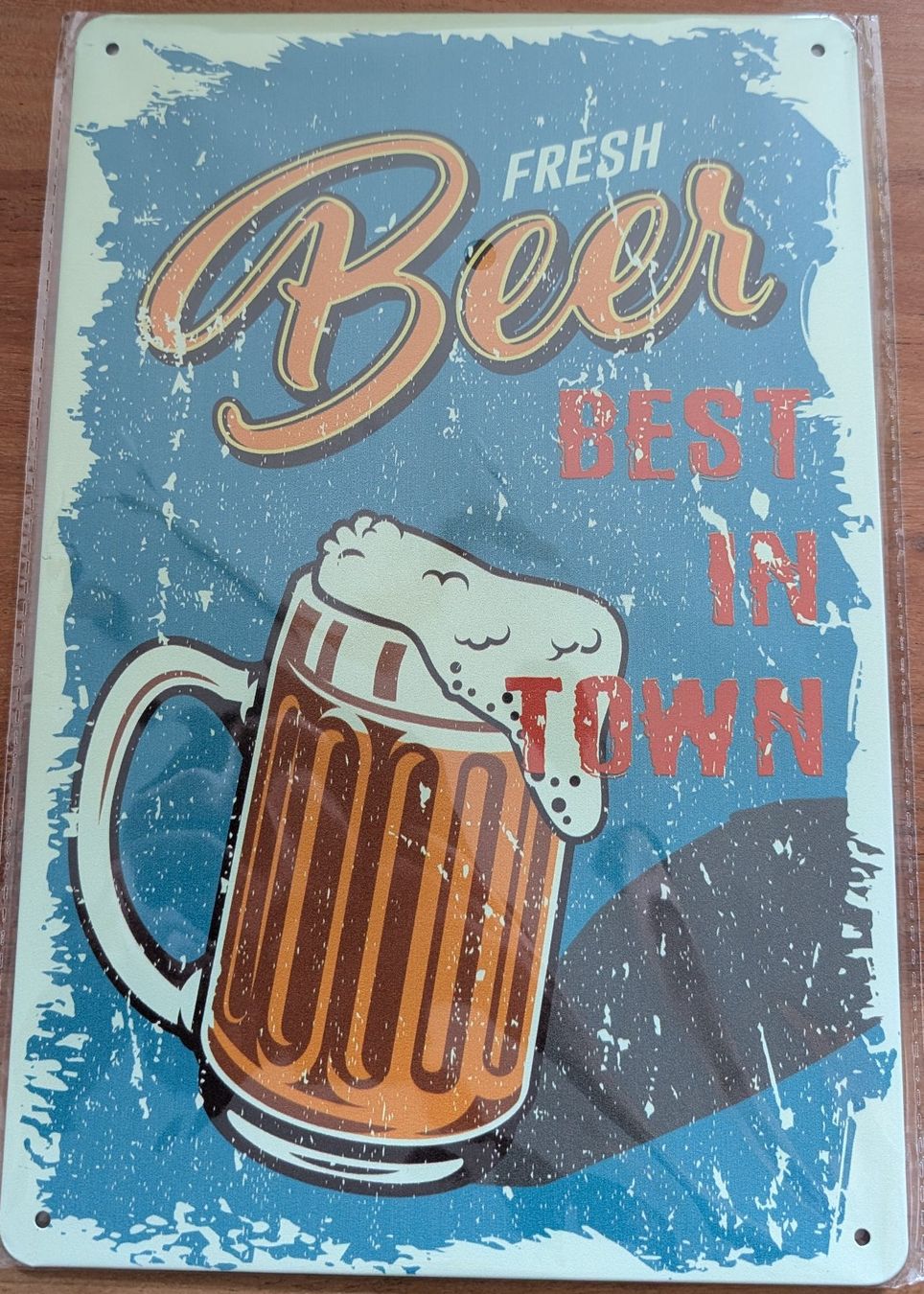 Insegne: Bier Beer / A4 Blechschild/Deko-Schild, neu originalverpackt – Nuovo e nell'imballaggio originale da Zürich venduto da Milk-and-Chicken