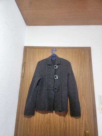 Gilet Saint James gris en pure laine vierge M