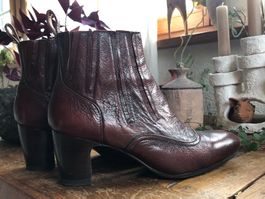 Chie Mihara 37 37.5 Stiefeletten Pumps rot braun NP 390 NEU