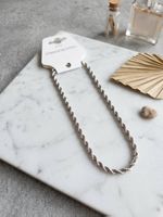 Collier Chaîne Torsadée en Acier Inoxydable