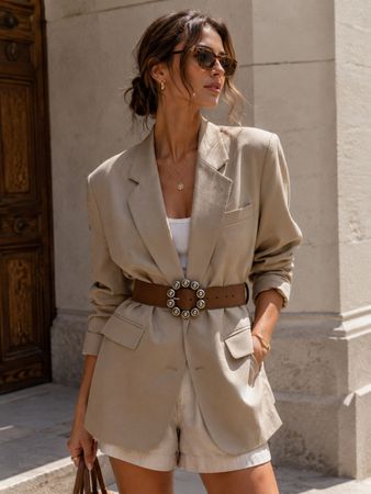 Mango Damen Leder Gürtel, Gr. S braun Taillengürtel Neu!
