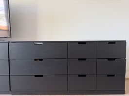 NUr BIS FREITAG: IKEA NORDLI Kommode schwarz