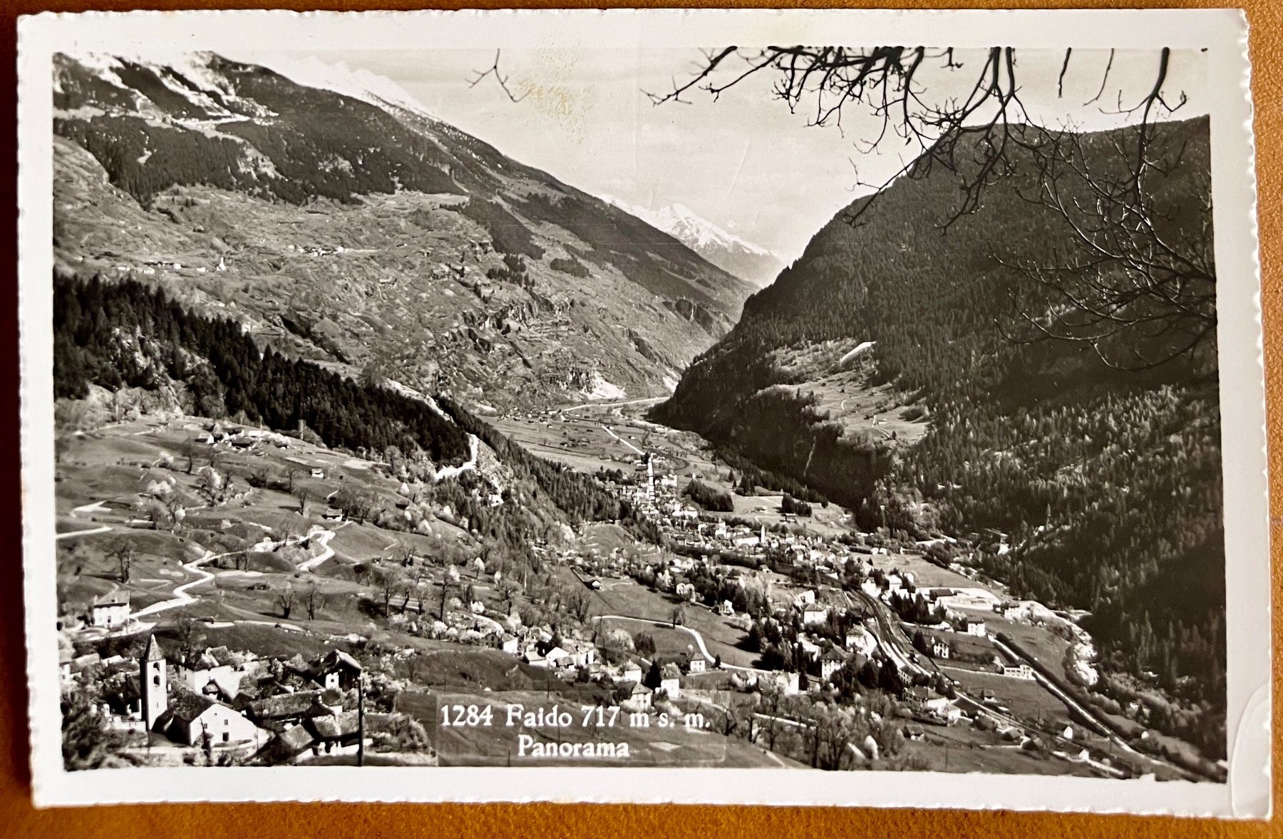 Cartoline postali: FAIDO - Panorama 1956 – Usato da Lutry venduto da Ediego