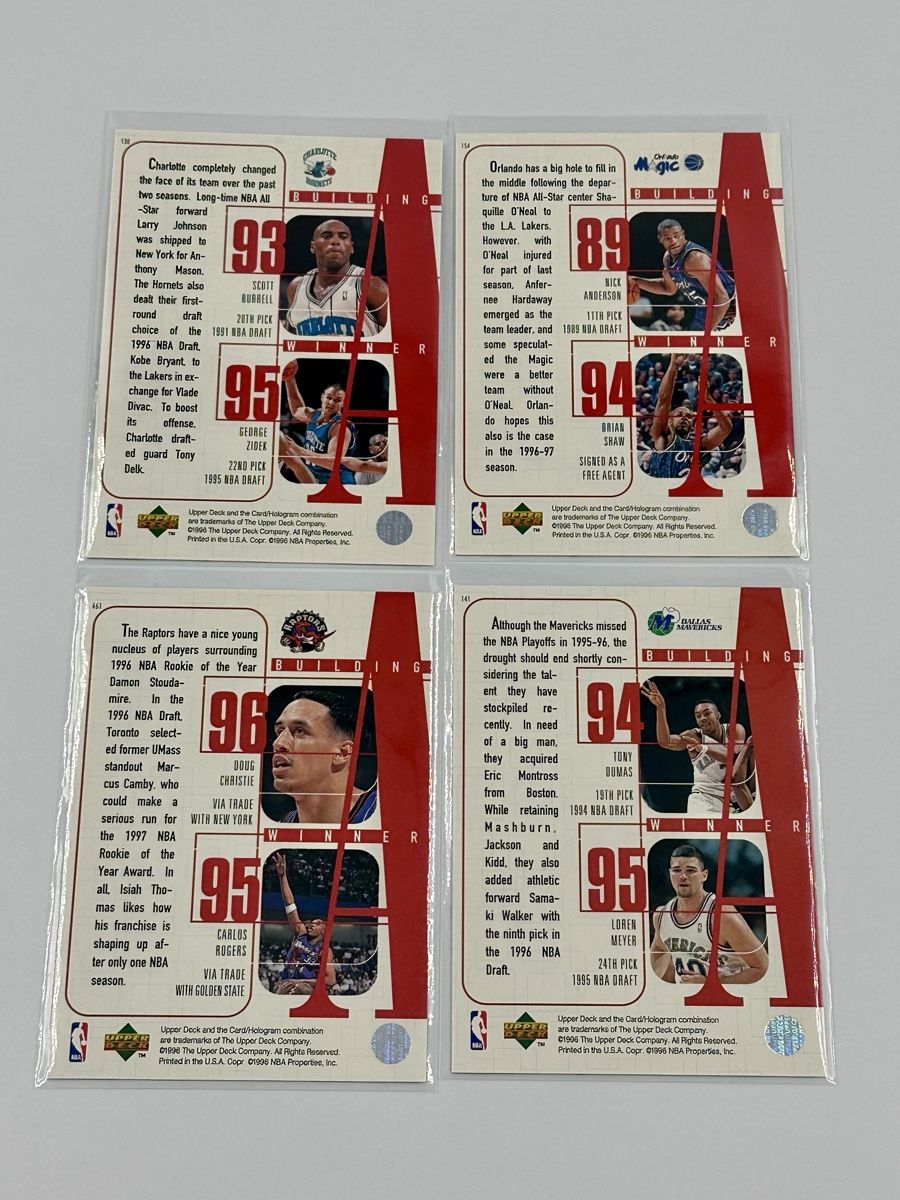 Nba Carte collezionabili: 1996-97 NBA upper deck 4x building a winner card – Nuovo (secondo la descrizione) da Lyss venduto da Swissmantis 1
