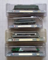 4 Lokomotiven Spur N 1/160 Frankreich Kunststoff-Standmodell