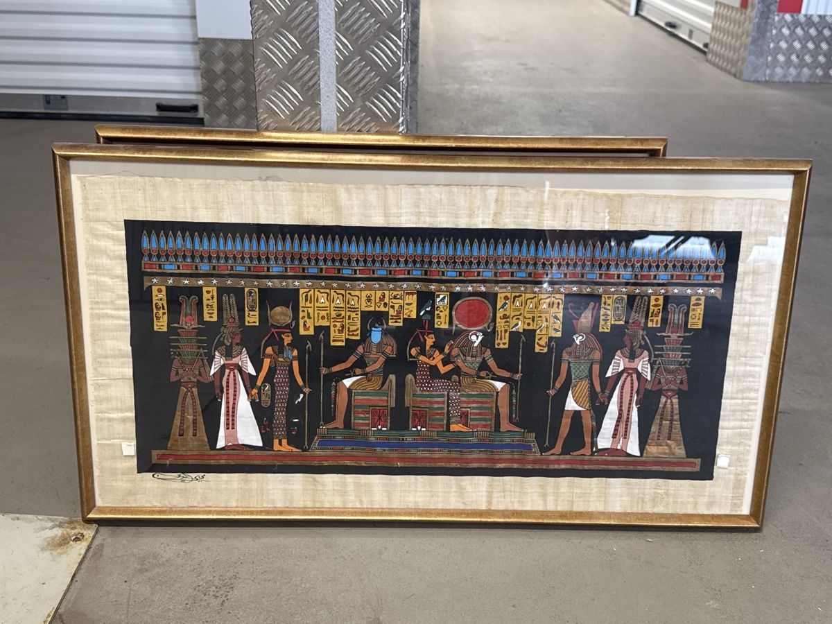 Dipinti: Papyrus Bild aus Ägypten mit Rahmen  – Usato da Kreuzlingen venduto da eli_qm8d 1