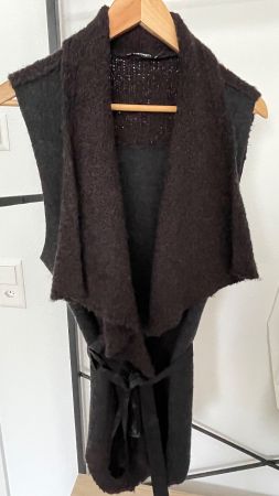 Olsen Wollgilet, 2-farbig, 3 Materialien