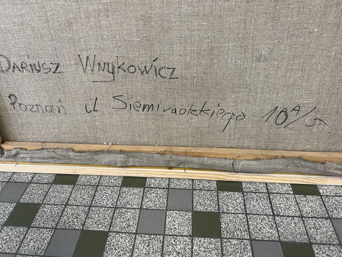 Dipinti: Dariusz Wnykowicz(1964)signée au dos – Usato da Genève venduto da Leboucheoreilles 6