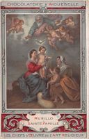 Kunst-AK, Murillo, Sainte Famille, Chocolaterie Aiguebelle