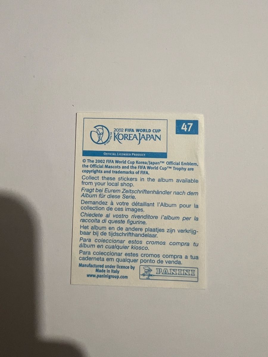 Panini Carte collezionabili: Panini WM02 Bild – Usato da Willisau venduto da Neiro77 1