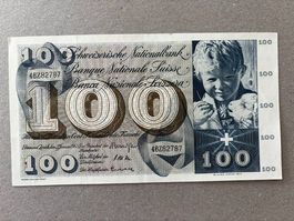 100-Franken-Note von 1965