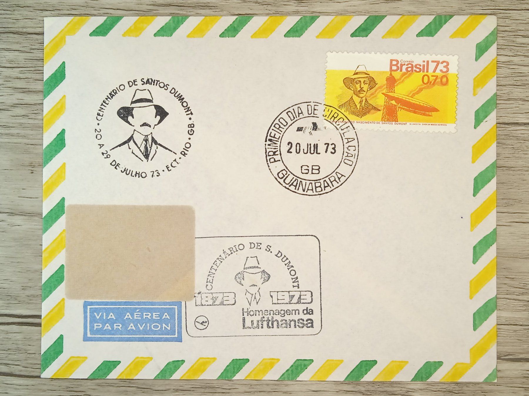 Tutti i francobolli: TR56 Enveloppe + Timbre Bresil 1973 – Usato da Cousset venduto da Patrick_Collections