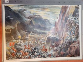 Schulwandbild: Schlacht bei Giornico 1478