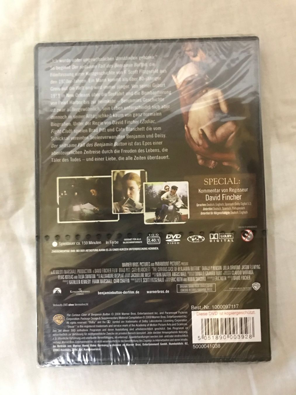 Tutti i DVDs: Der seltsame Fall des BENJAMIN BUTTON - DVD – Nuovo e nell'imballaggio originale da Ennenda venduto da ZiskaGL 1