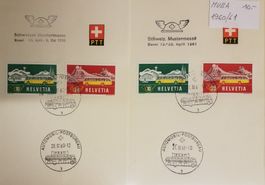 ZB92) 2 PTT Böglein mit Sonderstempel