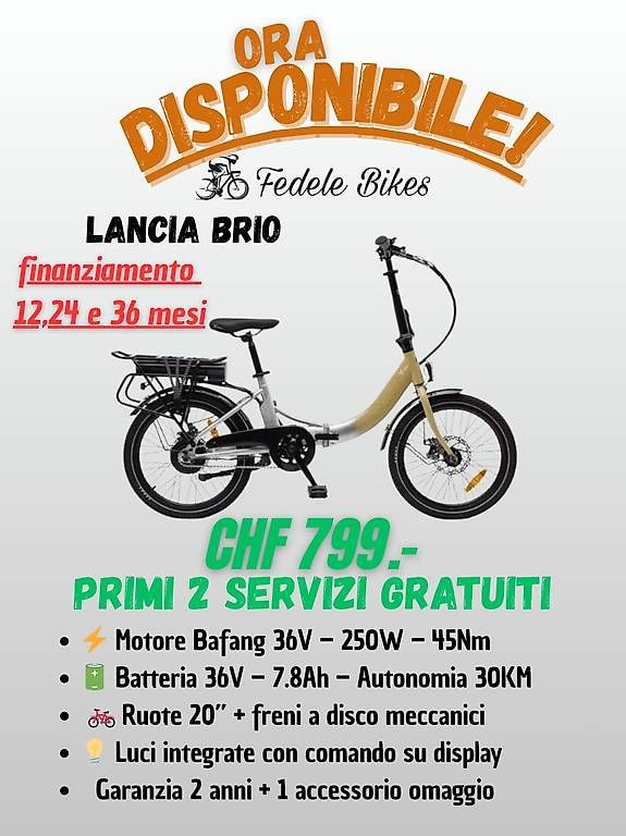 Vélos: Lancia Brivio ebike – D'occasion à Pregassona par fed_p7cw