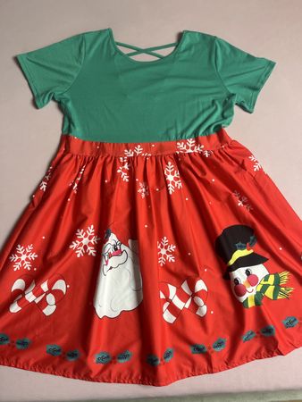 Weihnachtskleid, Festliches Kleid, Gr. 44